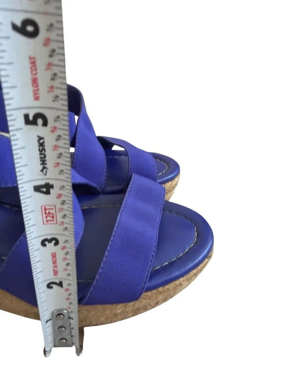 BODEN Purple Wedge Sandals Size 38 / US 8